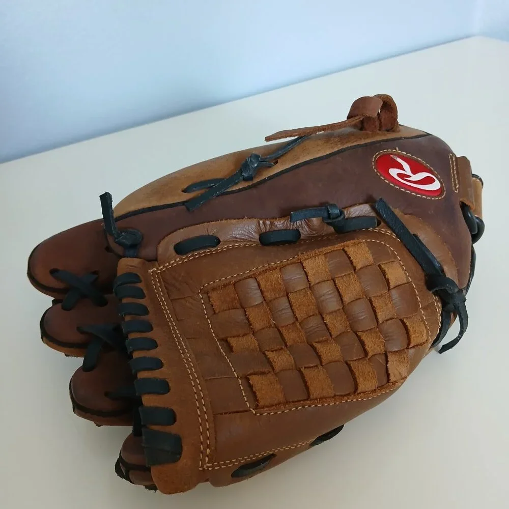 Rawlings Baseball Glove Mitt RBG36TBR 12.5 inch leather Shell - Picture 6 of 7